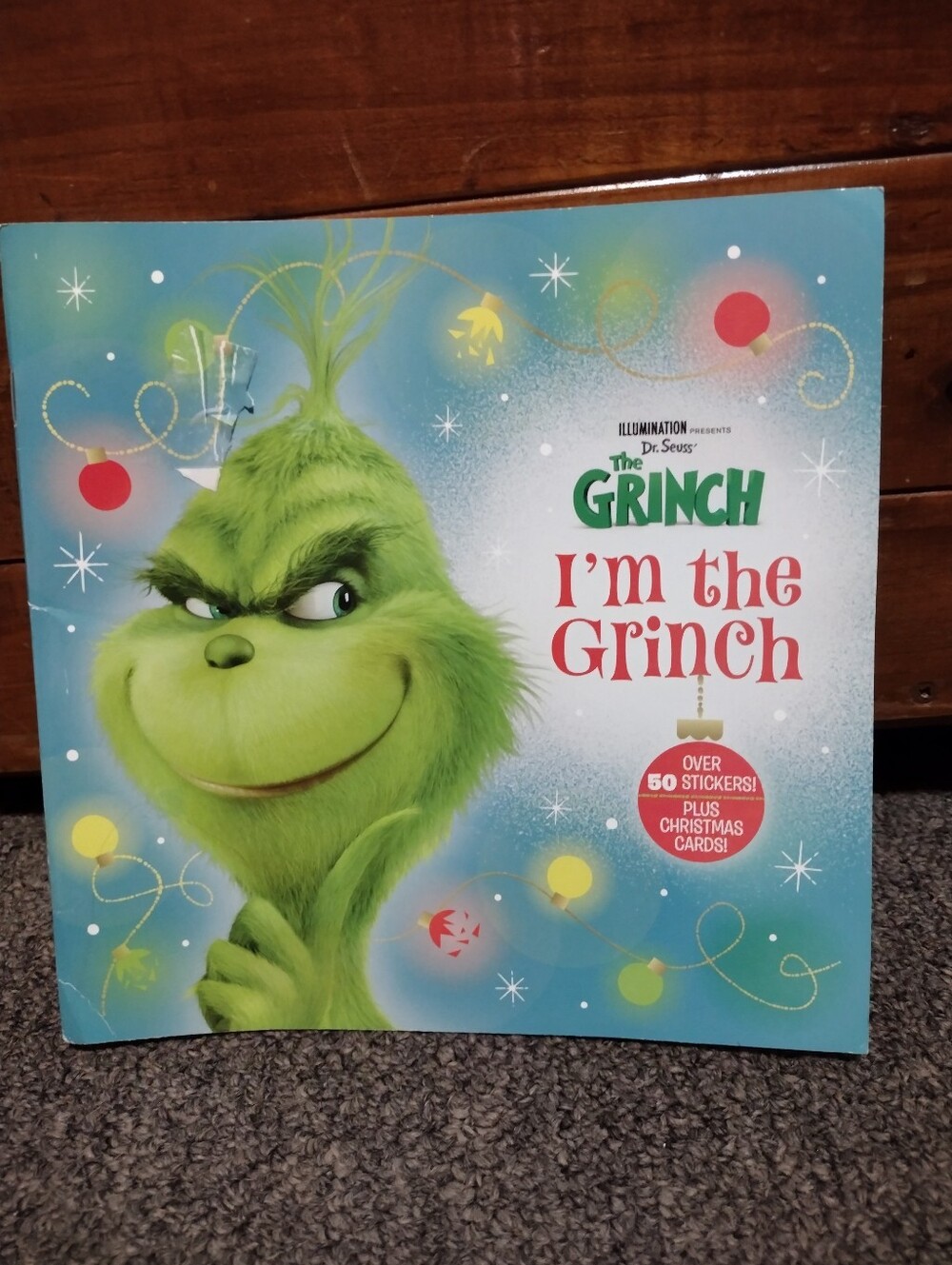Dr. Seuss The Grinch Green Sticker & Card Pack